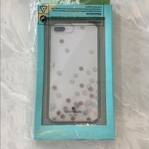 Kate spade iPhone clear case with dots
